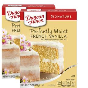 [해외직구] Duncan Hines 던컨하인즈 프렌치 바닐라 케이크 믹스 432g 2팩