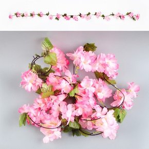 조화벚꽃가랜드(1.8M)핑크 기념일 파티 플라워 장식