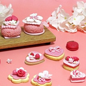 봄 체리블라썸 딸기 쌀카롱 수제 쿠키 만들기 DIY키트
