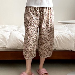꽃무늬 7부 파자마/여성 간절기 여름 잠옷바지 고쟁이 홈웨어