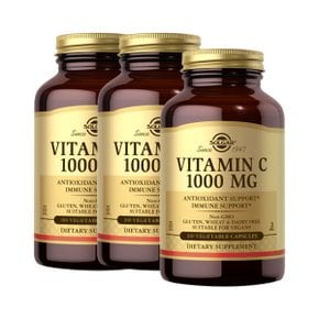 [해외직구] 솔가 비타민C 1000mg 100베지캡슐 x3
