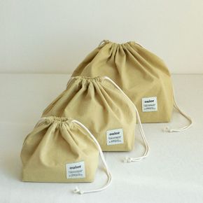 ouior chubby string pouch - wholegrain mustard(S)