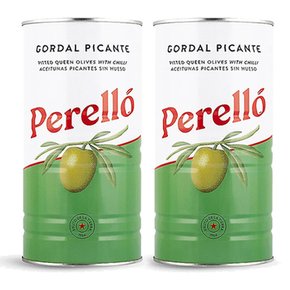 perello green olive 페렐로 굵은 씨없는 그린 올리브 1.44kg 2캔