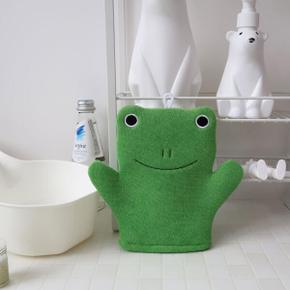 아트박스/이비자 개구리 목욕장갑 스폰지 목욕타올