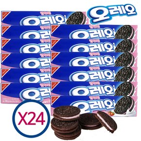오레오  딸기크림 쿠키과자 100g X 24개(1박스)