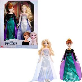 디즈니 겨울왕국 여왕 안나 &38; 눈의 여왕 엘사 패션 인형 2pk, 겨울 왕국 인형