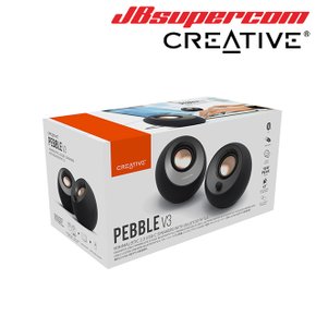 크리에이티브 PEBBLE V3 2채널 블루투스 미니 스피커 - JBSupercom