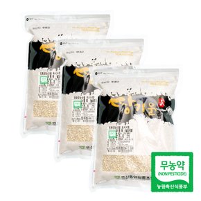 친환경 땅기운 늘보리쌀(겉보리)1kgx3팩(3kg)