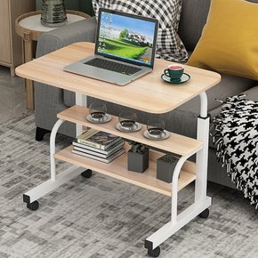 높이조절 이동식 사이드 테이블 노트북 책상 거실 침실 쇼파 간이 책상
