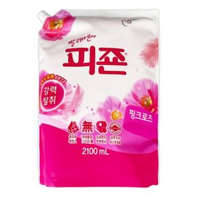 향기좋은 핑크로즈 피죤 섬유유연제 리필용 2100ml