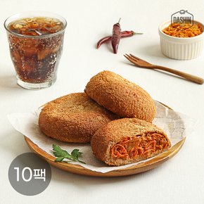 기름없이 구운 통밀 고로케 매콤야채 10팩 / 국산재료&비건인증