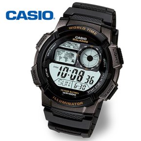 [정품] CASIO 카시오 AE-1000W-1A 월드타임 5알람 전자 군인시계