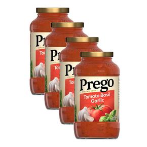 [해외직구] Prego 프레고 바질 앤 갈릭 토마토 소스 680g 4팩