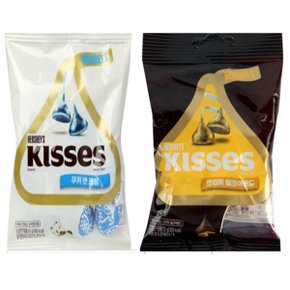 허쉬 키세스 쿠키앤크림 10개+밀크아몬드 10개 52g (초콜릿 간식)