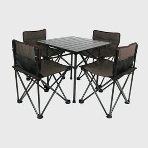 포터블 접이식 캠핑의자 테이블 세트 (의자4개 테이블1개)
