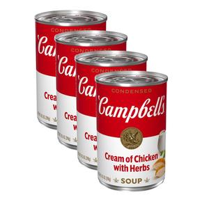 [해외직구] Campbells 캠벨스 농축 치킨 크림 허브 스프 298g 4팩