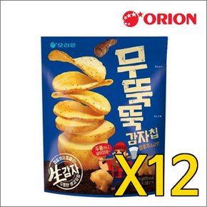 오리온 무뚝뚝 감자칩 통후추소금맛 124gx12