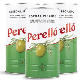 perello green olive 페렐로 굵은 씨없는 그린 올리브 1.44kg 3캔