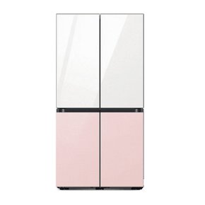 비스포크 양문형 냉장고 615L 글램화이트+글램핑크  RF60C901255