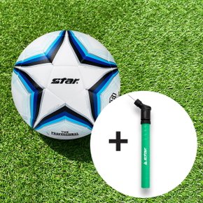 스타스포츠 더 프로페셔널 축구공 5호 (SB3015) + 스타 양방향 공펌프 20cm (XA1083)-에이치문구
