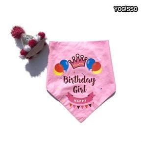 요기쏘 강아지 생일 축하 핑크 세트 (S6637712)