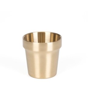 시원한 금상첨화 티타늄 이중 컵 물컵 스테인레스컵