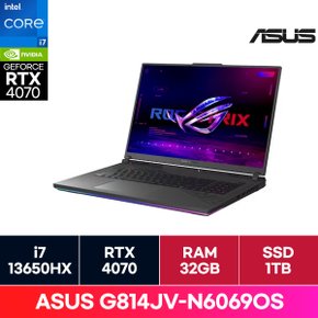ASUS ROG G814JV-N6069OS 13세대 i7 13650HX RTX4060 게이밍노트북(32G/1TB) on