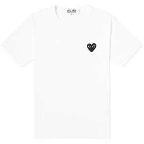 24SS 블랙 하트 와펜 패치 티셔츠 AZ-T064-051-2