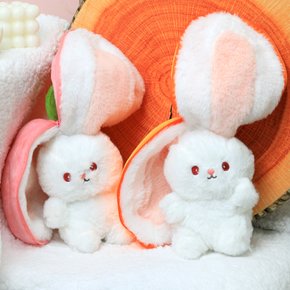 까꿍 토끼 인형 딸기 당근 귀여운 지퍼 소중한 친구 선물 인싸 감성