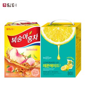 담터 복숭아 홍차 80T +레몬에이드 믹스 80T (160T)