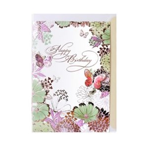 디자인 감성 문구 꽃의 환상 생일카드