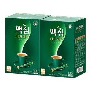 동서식품 맥심 디카페인 커피믹스 11.8g x 100T x2