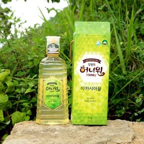 [영월 강원허니원영농조합]100% 자연채밀 아카시아 벌꿀(1kg)