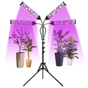 비상 와이드 4헤드 삼각대 LED 식물등 성장 생장조명 램프
