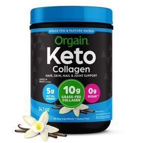 Organ올게인 케토 콜라겐 단백질 파우더 10g 그라스 페드 콜라겐-5g MCT 오일 바닐라 400g