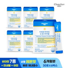 리포좀 고함량 비타민C 멀티비타민 30포30포X6박스(총180개)