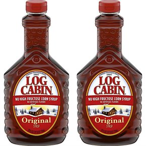 로그 캐빈 오리지널 팬케익 콘 시럽 Log Cabin Original Pancake Syrup 710ml 2개