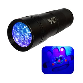 UV랜턴 12LED 블랙라이트 자외선램프 형광물질 위폐감별 지폐감별 LED후레쉬 손전등 고양이소변 휴대용