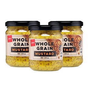 팜스 홀 그레인 머스터드 소스 Pams Whole Grain Mustard 200g 3개