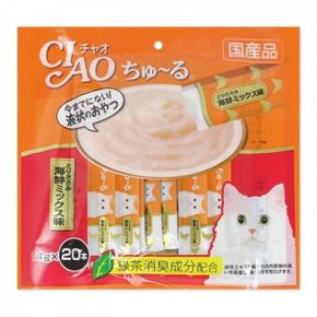 고양이츄르 이나바 챠오 츄루 SC128 닭가슴살+해산물믹스 14g20入