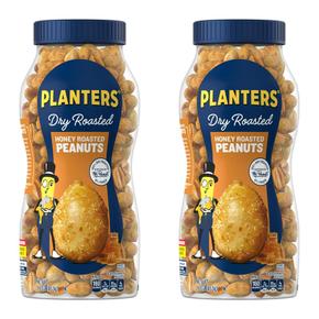 [해외직구] Planters 플랜터스 허니 로스트 피넛 견과류 453g 2팩