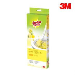 3M 편리한 스카치브라이트 향기톡톡 크린스틱 레몬 청소용품 변기솔 변기청소 화장실청소 변기세정제