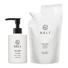 NALC 유액 대용량 세트 보습 헤파린 유사 물질 민감한 피부 여드름 피부 거친 의약 부외품