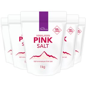 [기간한정 특가] 네이처모닝 히말라야 핑크솔트 가는소금 1 kg x 5봉