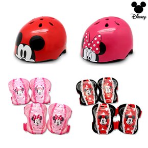 디즈니 미키미니 아동보호대세트+헬멧구성 어린이 보호대세트 !