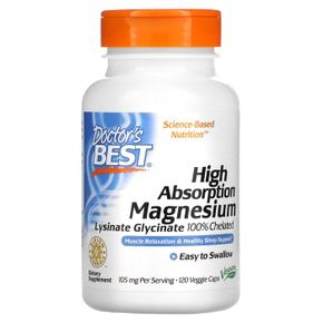 Doctors BEST 고흡수 마그네슘 킬레이트화 52.5 mg 120베지캡슐