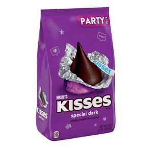 [해외직구] 허쉬  키세스  스페셜  다크  마일드  스위트  초콜릿  캔디  개별  포장  대용량  파티팩  32.1oz