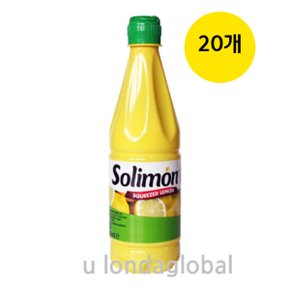 솔리몬 스퀴즈드 레몬 즙 원액 500ml 20개