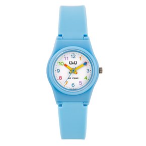V28A-006VY 심플 미니 스카이 블루 아동 어린이 초등학생 여성 패션 방수 손목시계
