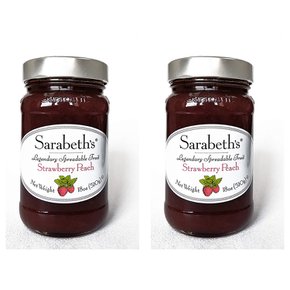 [해외직구]사라베스 딸기 복숭아 잼 스프레드 510g 2팩/ Sarabeths Strawberry Peach Spread 18oz